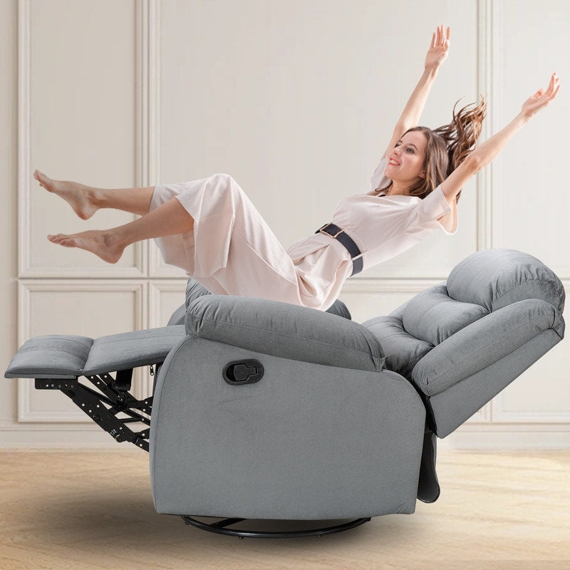 Fauteuil inclinable standard avec fonction bascule et pivot pour salon