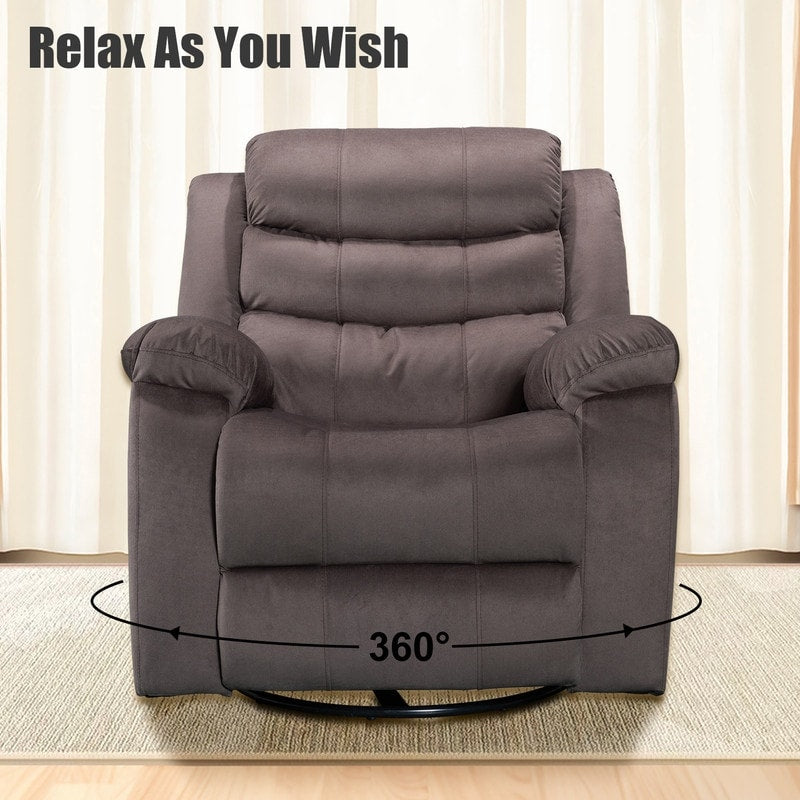 Fauteuil inclinable standard avec fonction bascule et pivot pour salon