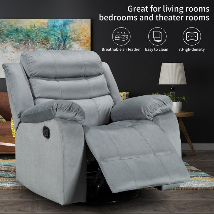 Fauteuil inclinable standard avec fonction bascule et pivot pour salon