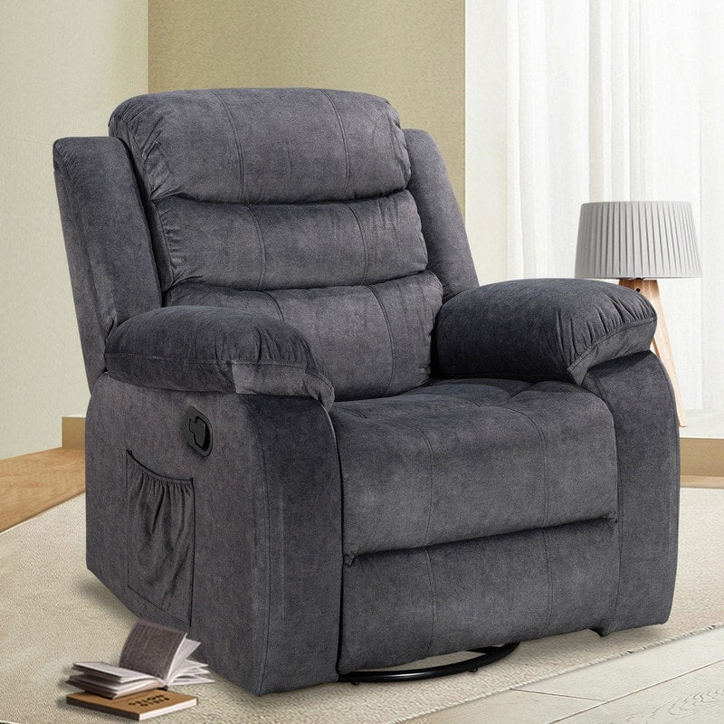 Fauteuil inclinable standard avec fonction bascule et pivot pour salon