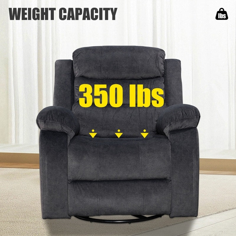 Fauteuil inclinable standard avec fonction bascule et pivot pour salon