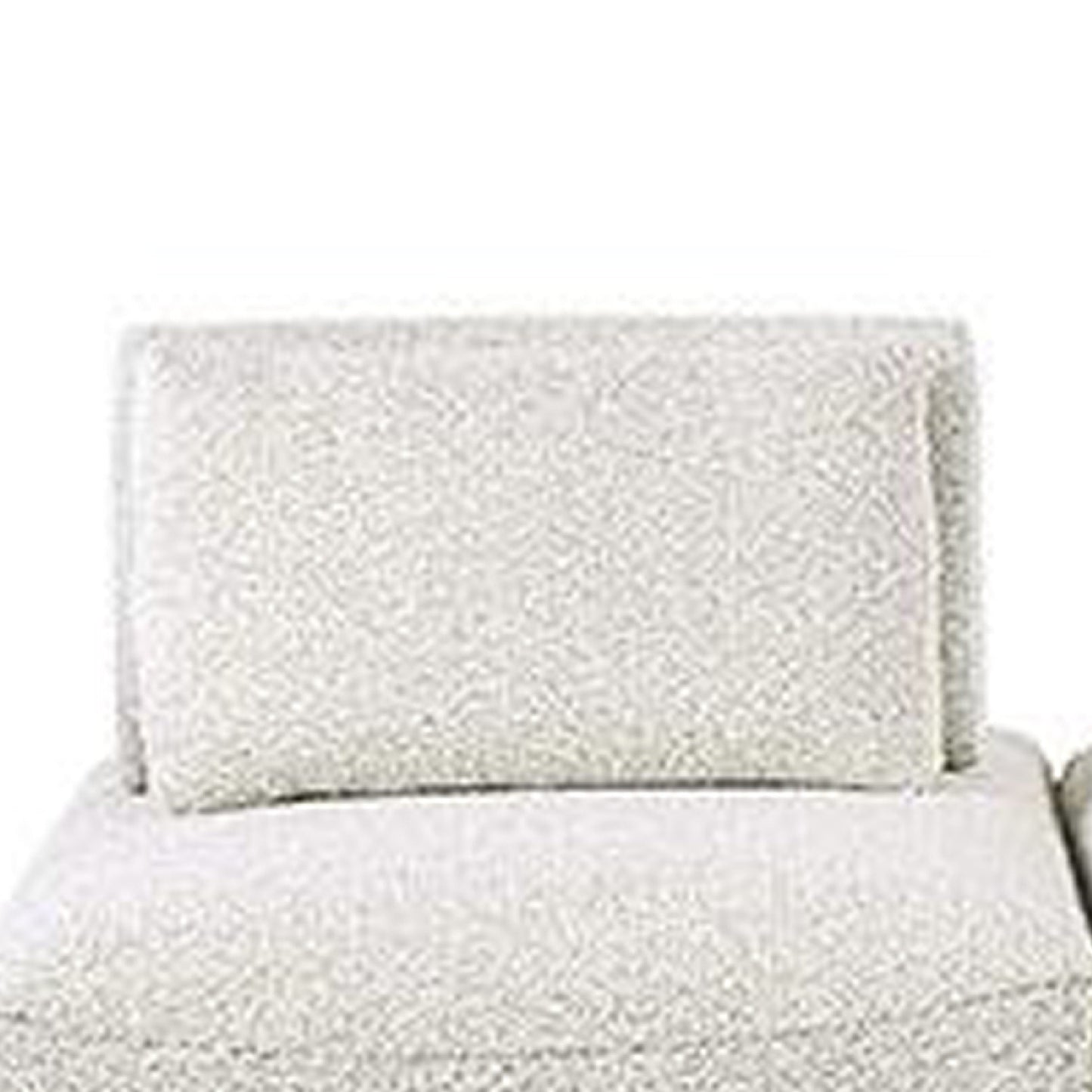 Canapé modulable incurvé 3 places Stavan, gris Boucle, profondeur d'assise réglable