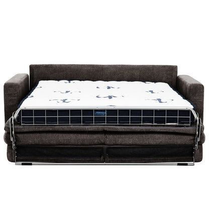 Canapé-lit queen Stearns &amp; Foster® Atillio 80 po avec matelas à ressorts ensachés, brun foncé
