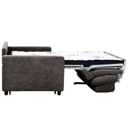 Canapé-lit queen Stearns &amp; Foster® Atillio 80 po avec matelas à ressorts ensachés, brun foncé