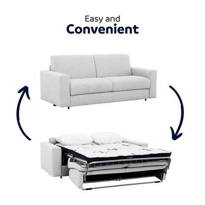 Canapé-lit double Stearns &amp; Foster® Giotto de 78 po avec matelas en mousse à mémoire de forme