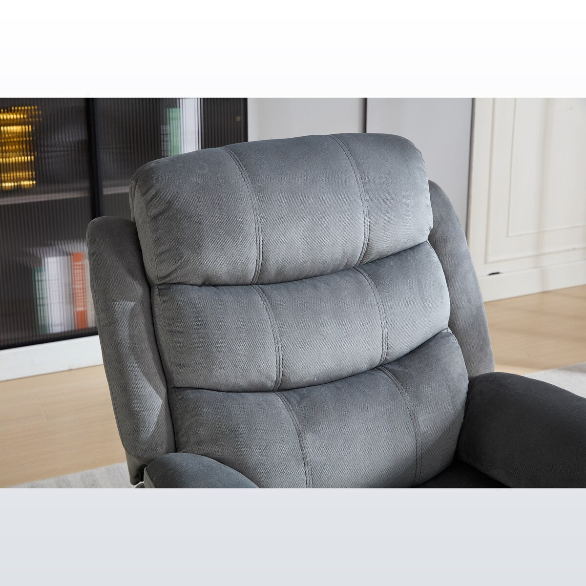 Fauteuil inclinable manuel rembourré de transition Steph Plush