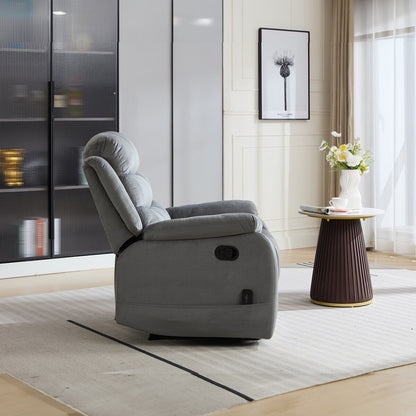 Fauteuil inclinable manuel rembourré de transition Steph Plush