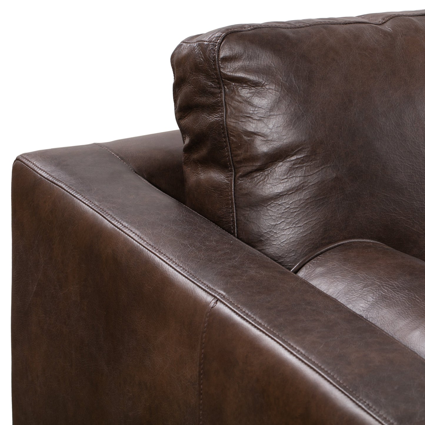 Canapé Poly &amp; Bark Napa 88.5 - Cuir italien véritable