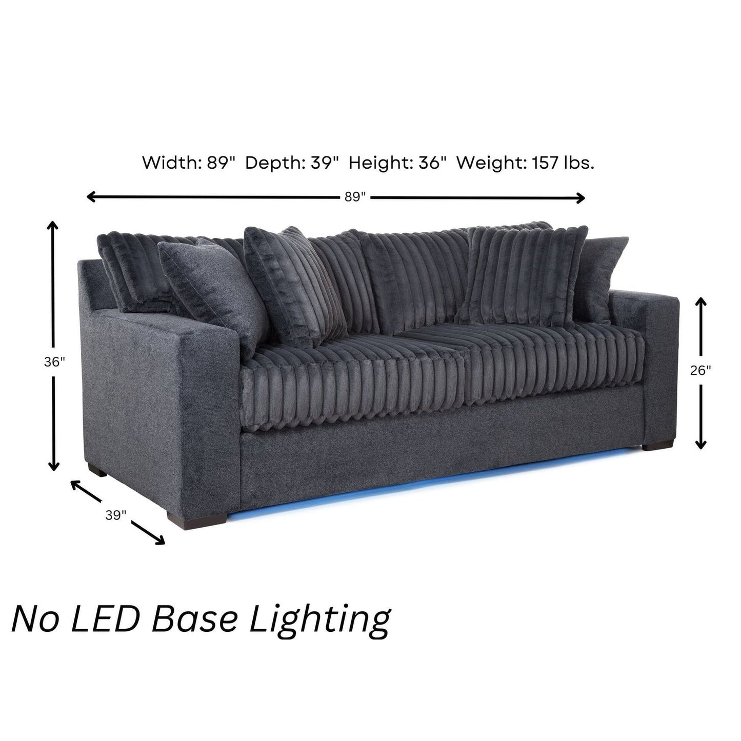 Canapé en velours côtelé Woodhaven Furniture Studio