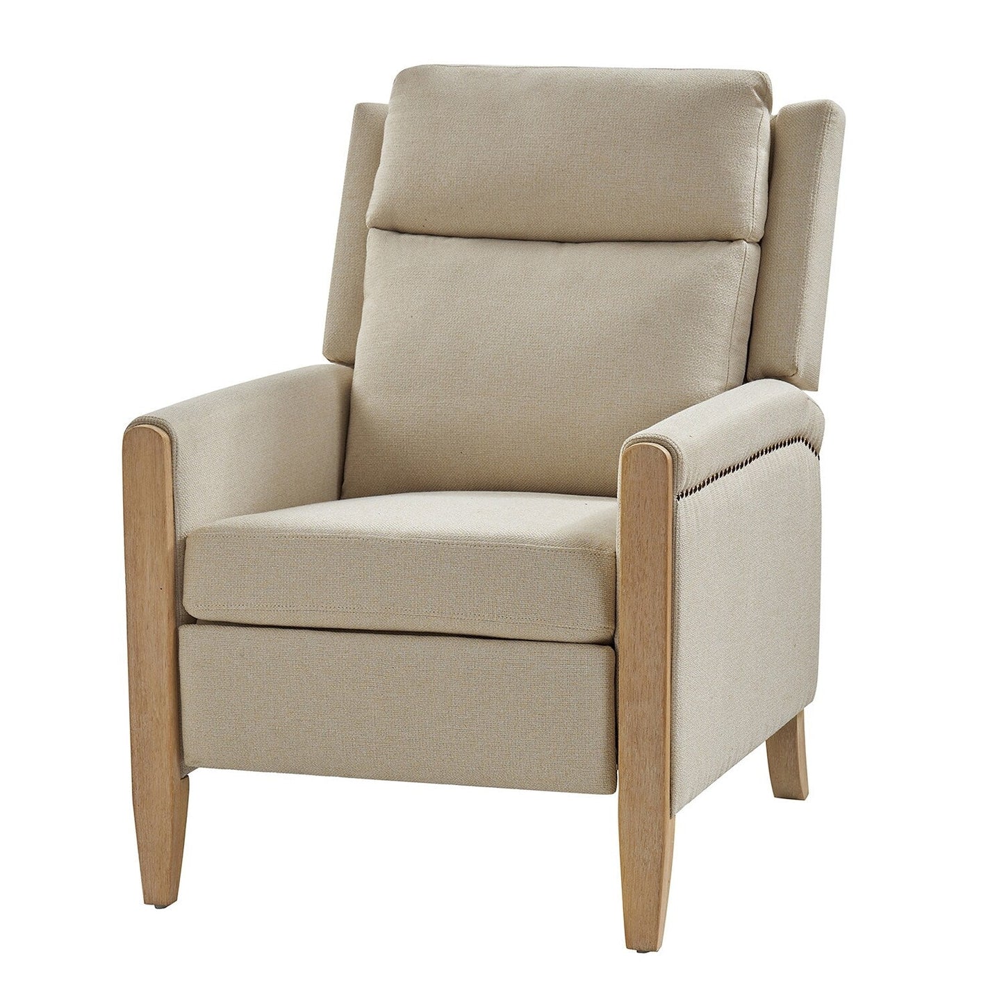 Fauteuil inclinable manuel de transition Suares avec pieds en bois massif par HULALA HOME