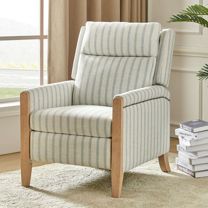 Fauteuil inclinable manuel de transition Suares avec pieds en bois massif par HULALA HOME