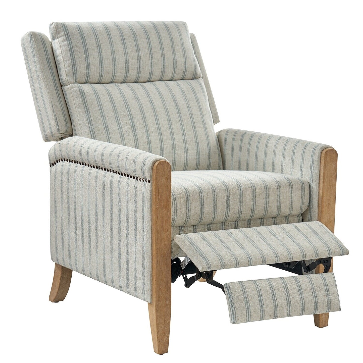 Fauteuil inclinable manuel de transition Suares avec pieds en bois massif par HULALA HOME