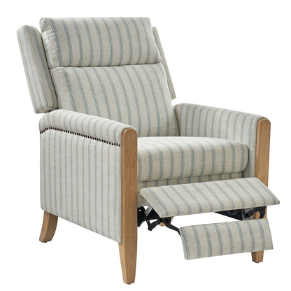 Fauteuil inclinable manuel de transition Suares avec pieds en bois massif par HULALA HOME