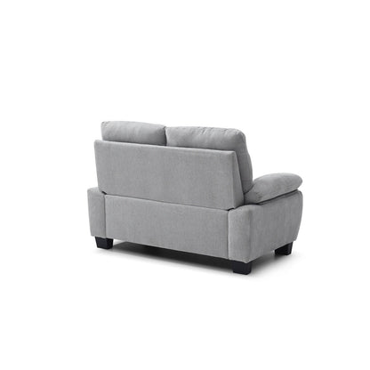 Canapé droit Summerton 59 po en polyester avec accoudoirs coussinés