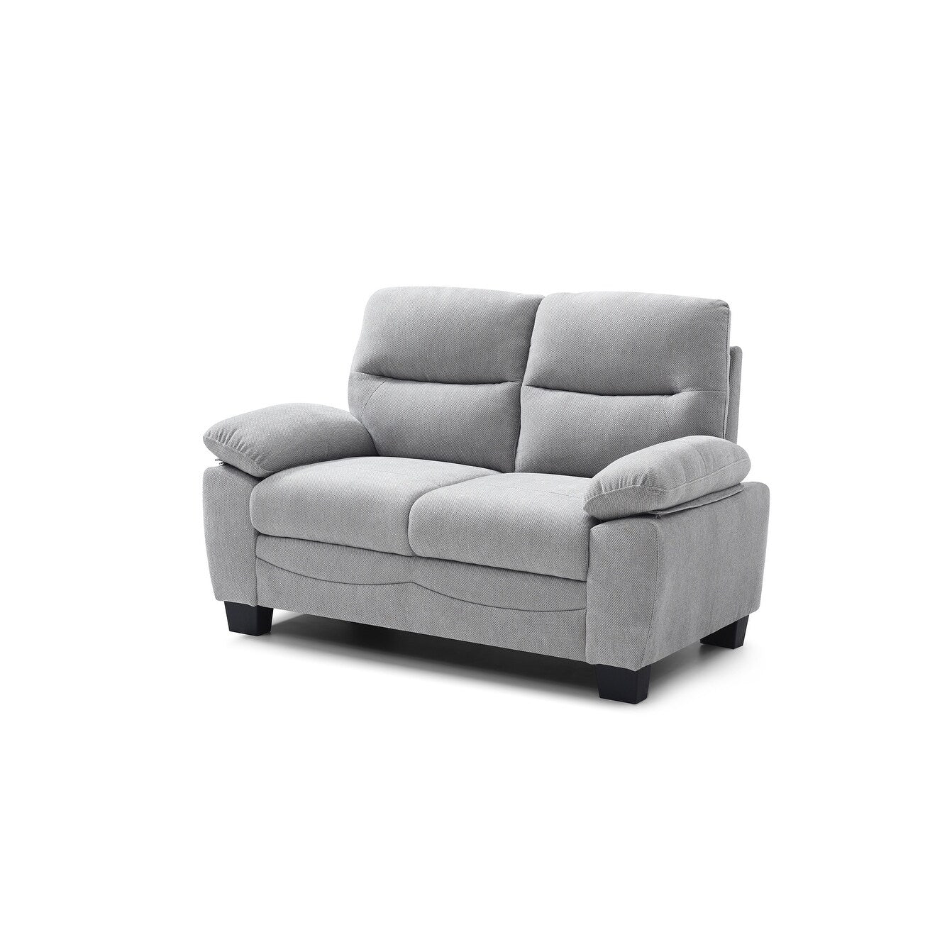 Canapé droit Summerton 59 po en polyester avec accoudoirs coussinés