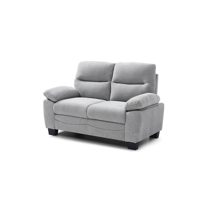 Canapé droit Summerton 59 po en polyester avec accoudoirs coussinés