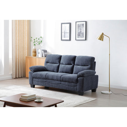 Canapé droit Summerton 78 po en polyester avec accoudoirs coussinés