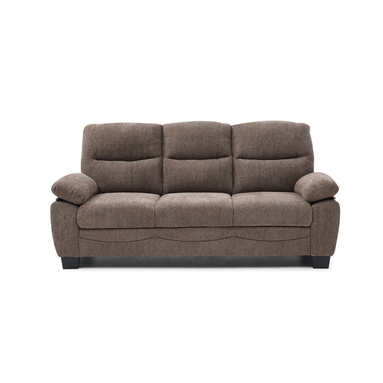 Canapé droit Summerton 78 po en polyester avec accoudoirs coussinés