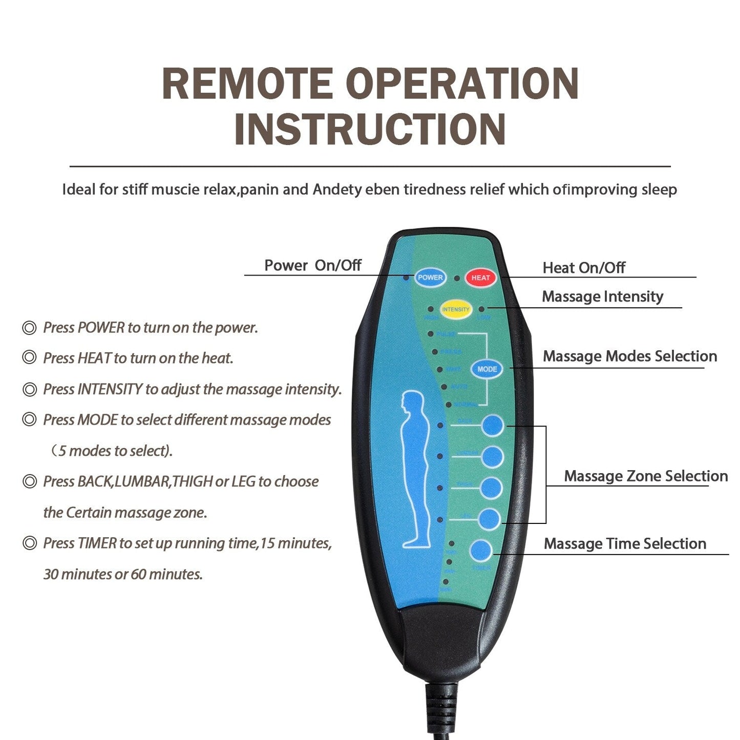 Fauteuil inclinable électrique surdimensionné avec massage et chauffage, avec 2 porte-gobelets dissimulés pour personnes âgées