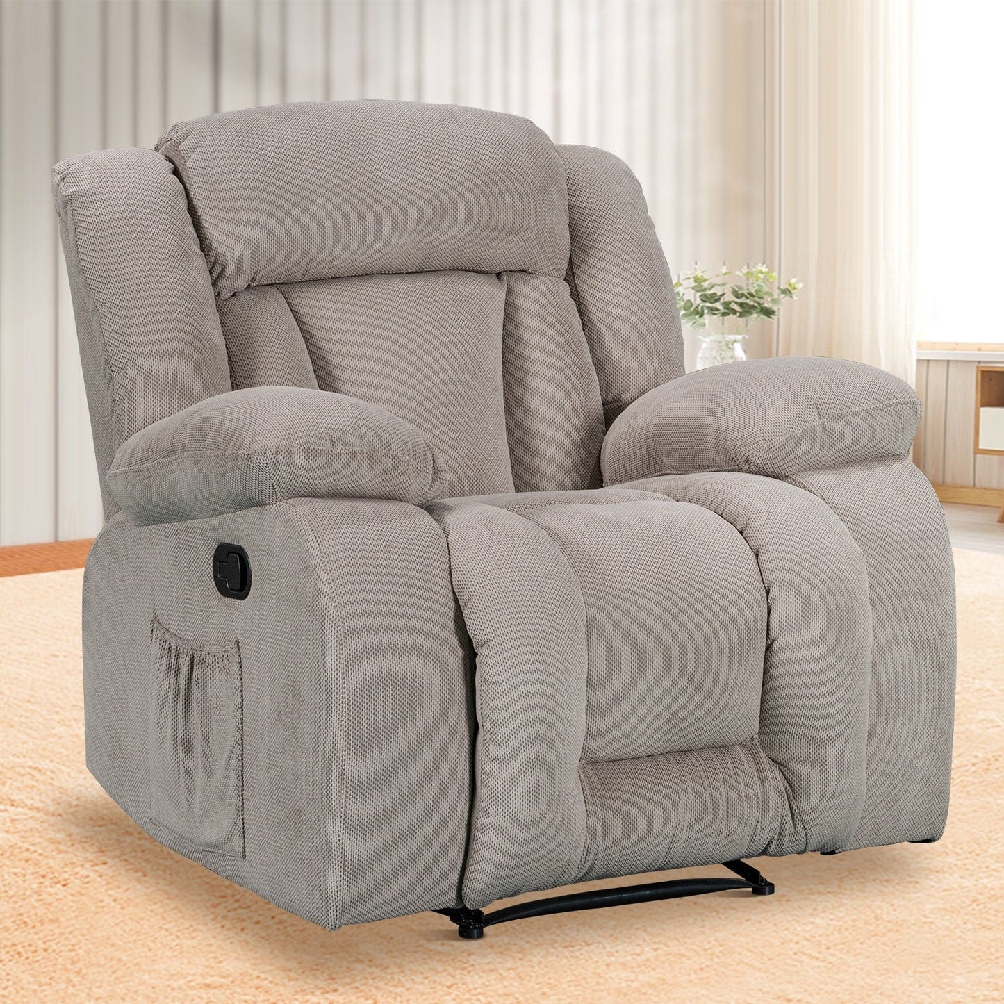 Fauteuil inclinable chauffant et massant de taille standard super confortable