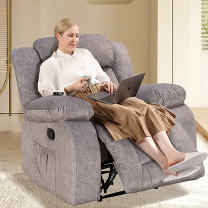 Fauteuil inclinable chauffant et massant de taille standard super confortable