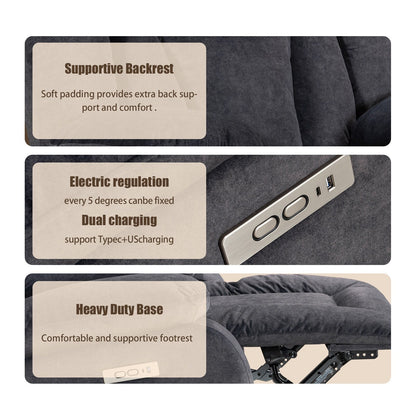 Fauteuil inclinable chauffant et massant de taille standard super confortable