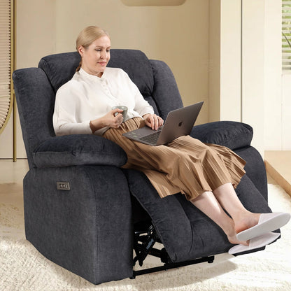 Fauteuil inclinable chauffant et massant de taille standard super confortable
