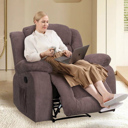 Fauteuil inclinable chauffant et massant de taille standard super confortable