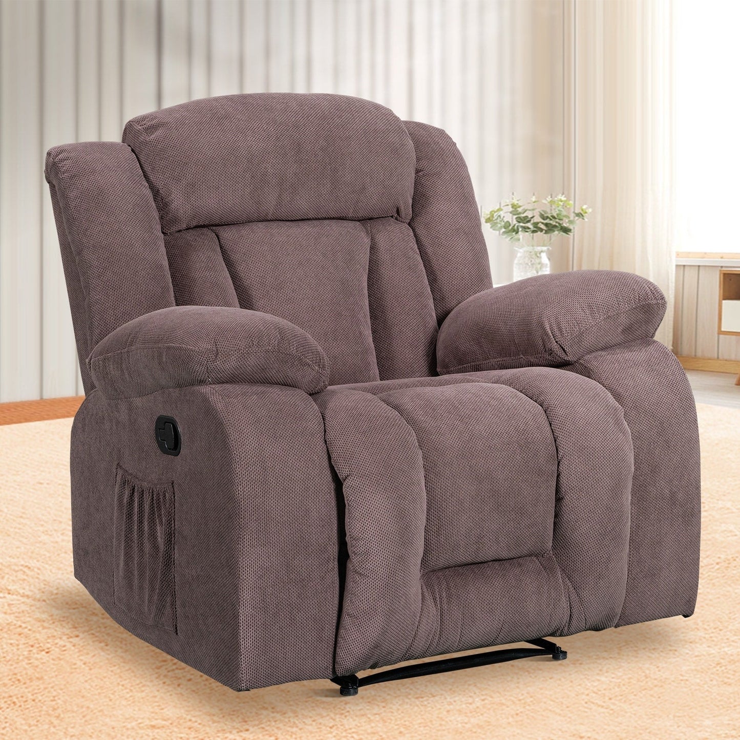 Fauteuil inclinable chauffant et massant de taille standard super confortable