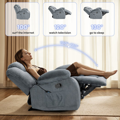Fauteuil inclinable chauffant et massant de taille standard super confortable