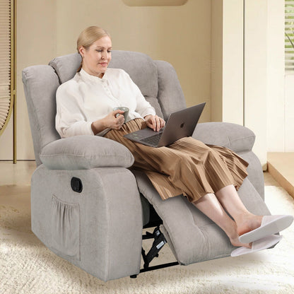 Fauteuil inclinable chauffant et massant de taille standard super confortable