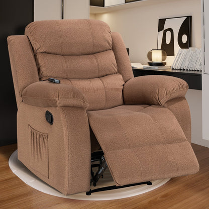 Fauteuil inclinable chauffant et massant manuel super doux