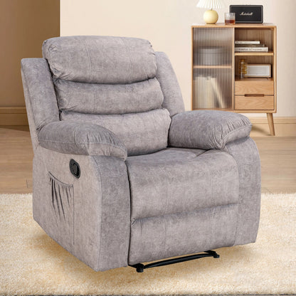 Fauteuil inclinable chauffant et massant manuel super doux