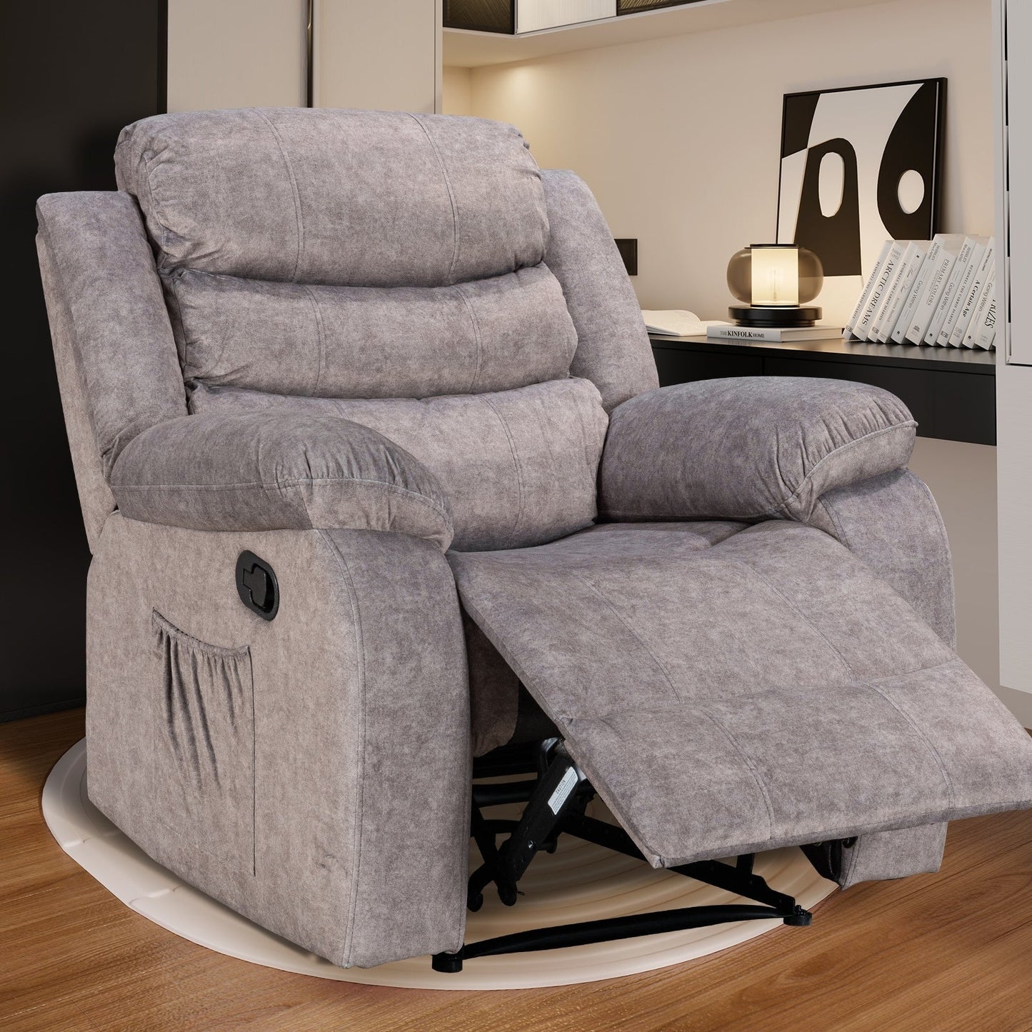 Fauteuil inclinable chauffant et massant manuel super doux