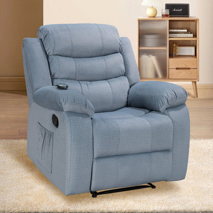 Fauteuil inclinable chauffant et massant manuel super doux