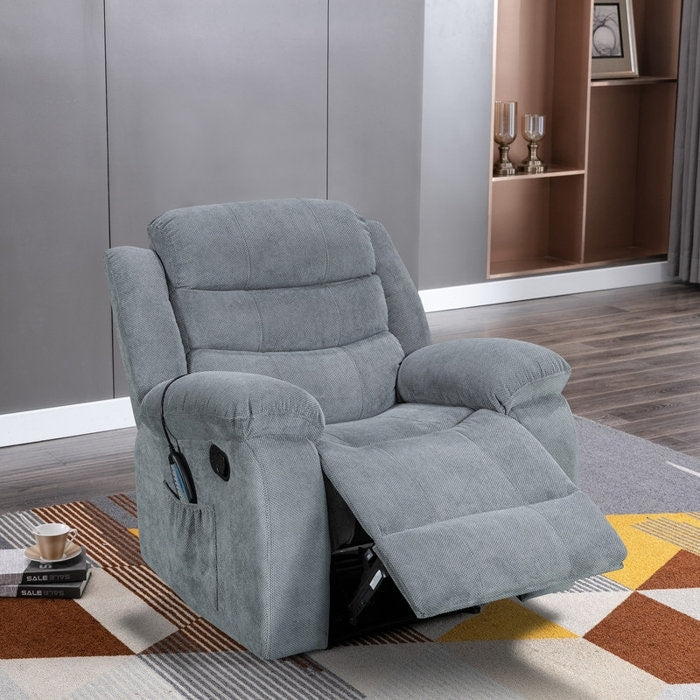 Fauteuil inclinable chauffant et massant manuel super doux