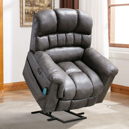 Fauteuil inclinable électrique surdimensionné de 42 po de large avec massage et chauffage