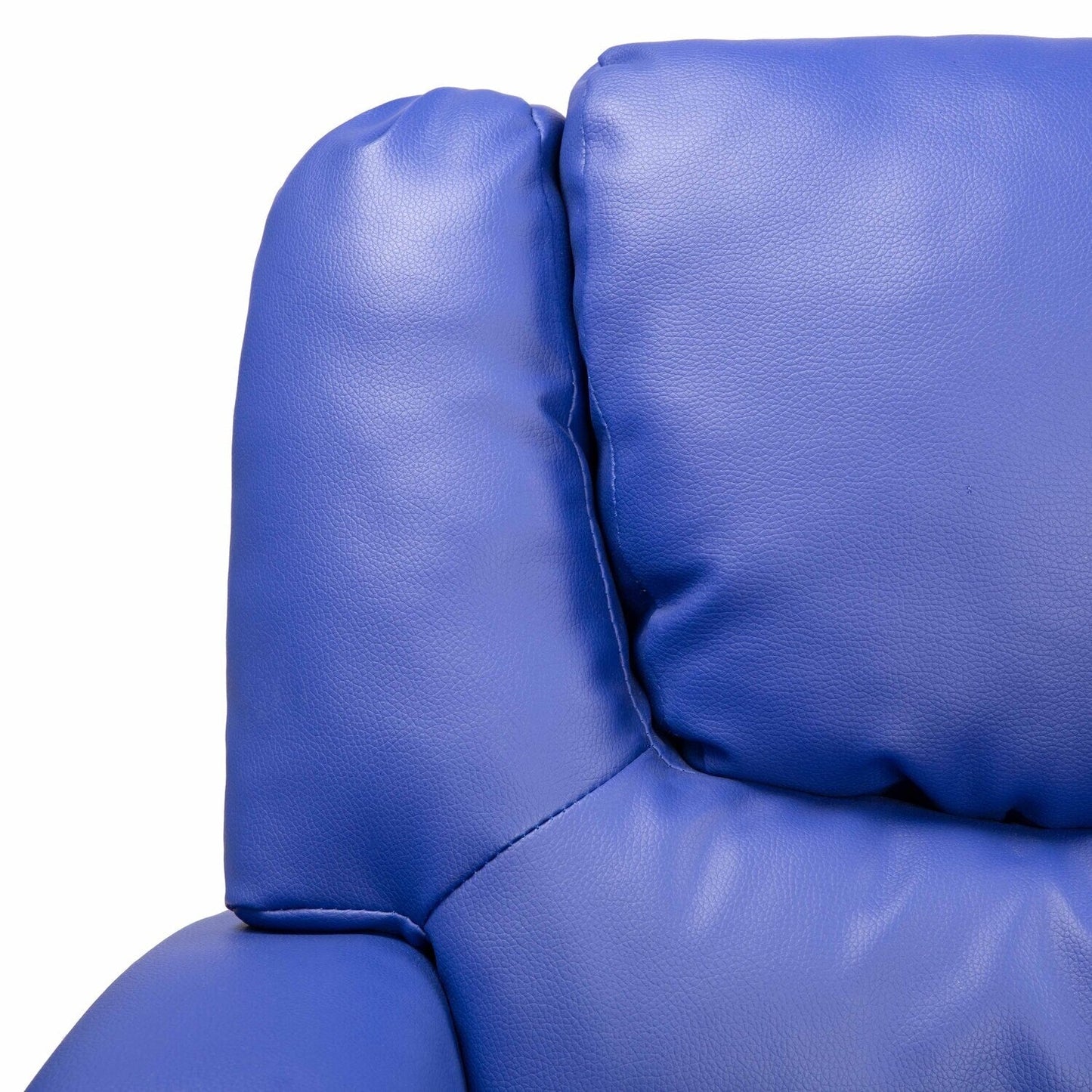 Fauteuil inclinable en PVC pour enfants avec fonction d'inclinaison par poussée, porte-gobelet et repose-pieds confortable