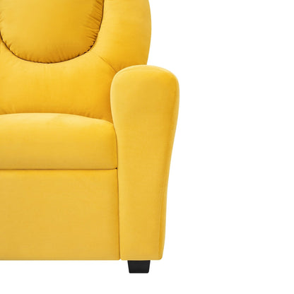 Fauteuil inclinable en PVC pour enfants avec fonction d'inclinaison par poussée, porte-gobelet et repose-pieds confortable