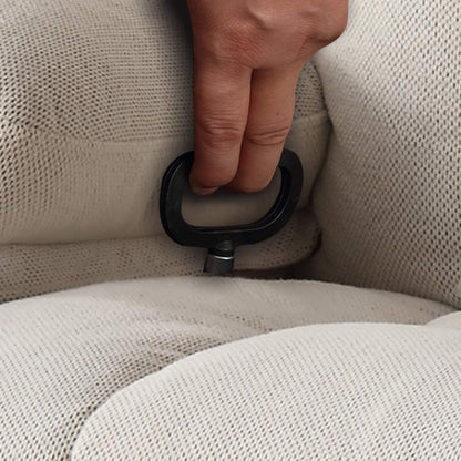 Fauteuil massant chauffant et pivotant, avec port USB et 2 porte-gobelets dans les poches latérales