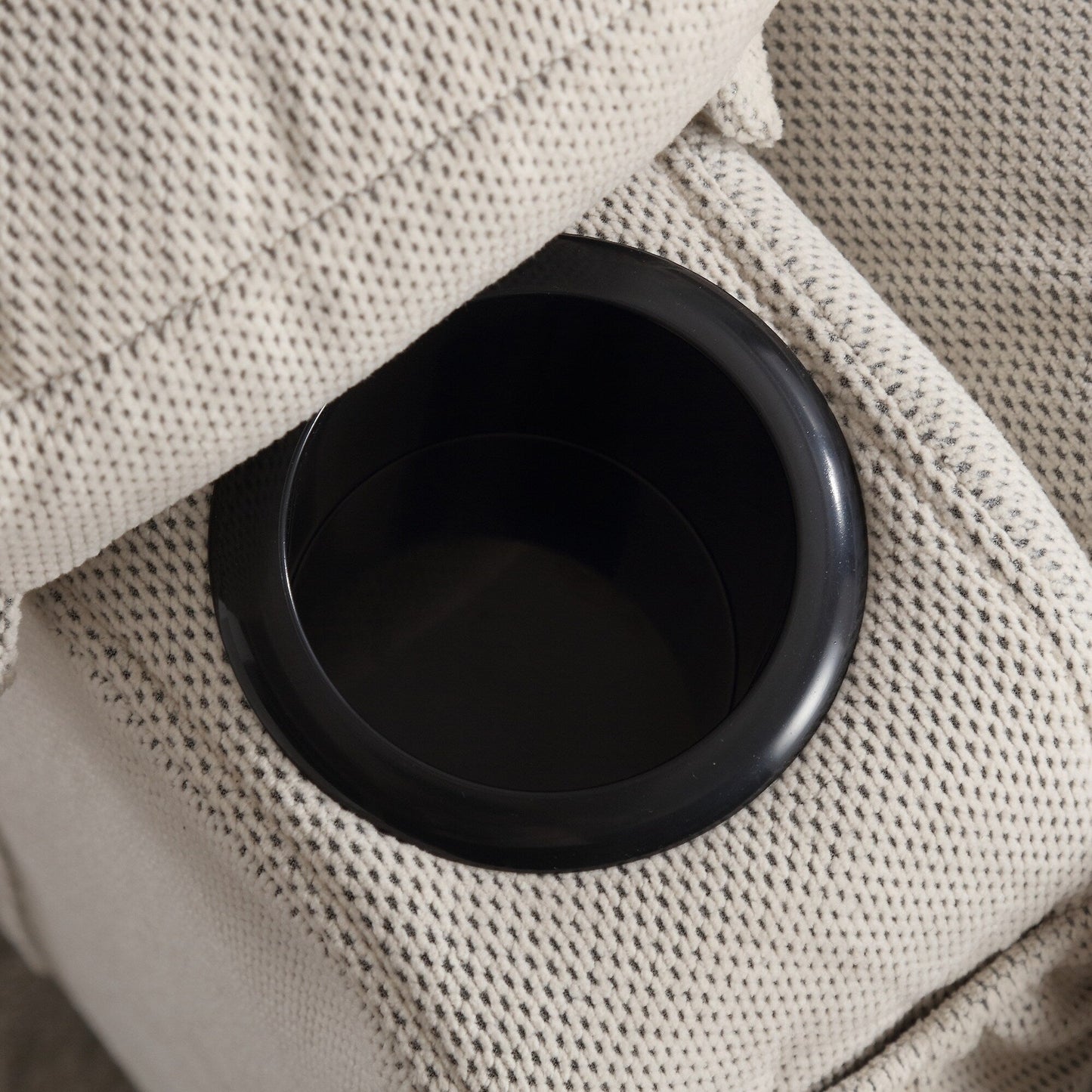 Fauteuil massant chauffant et pivotant, avec port USB et 2 porte-gobelets dans les poches latérales