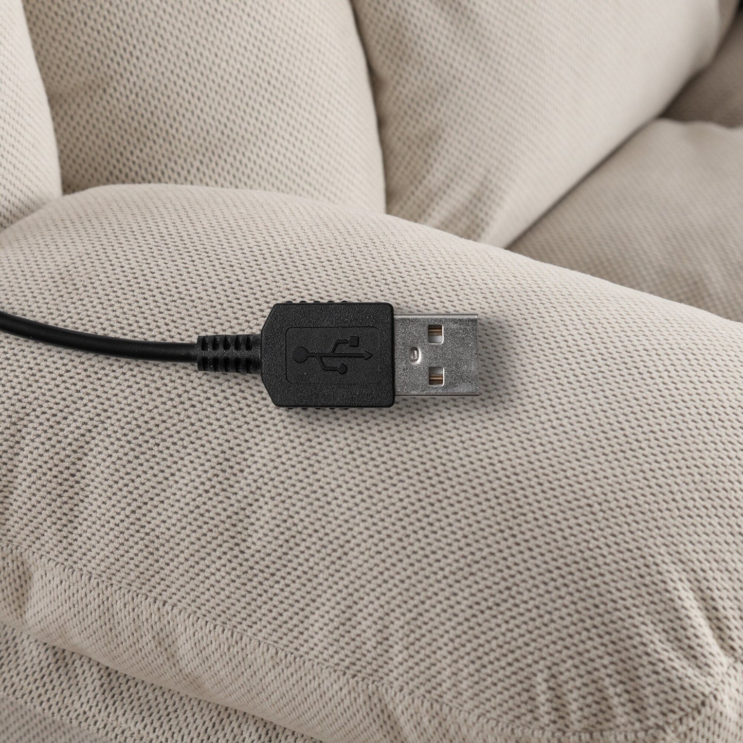 Canapé chauffant et massant avec fauteuil inclinable pivotant