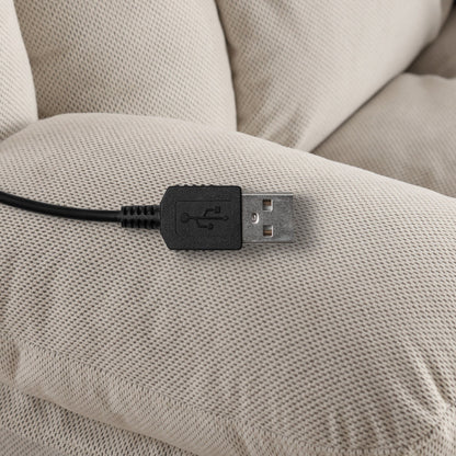 Canapé chauffant et massant avec fauteuil inclinable pivotant