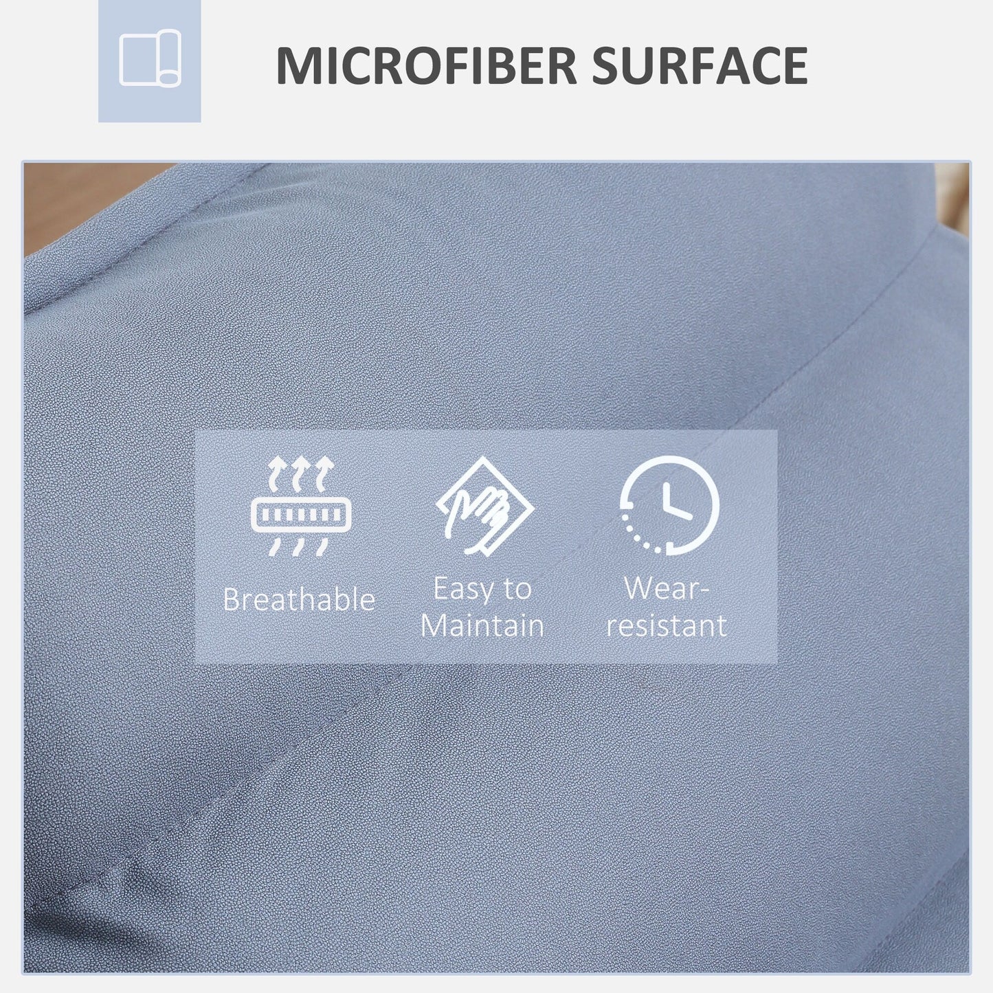 Fauteuil de sol pivotant, fauteuil inclinable à dossier capitonné, fauteuil de jeu en microfibre, fauteuil de salon sans accoudoirs avec dossier réglable