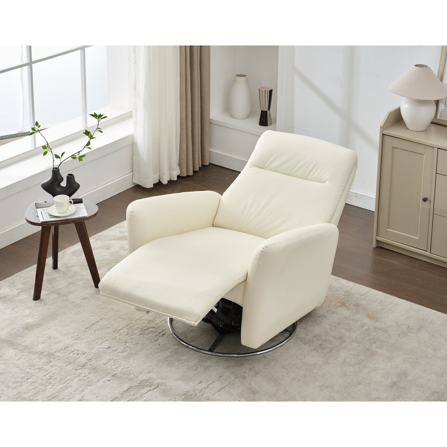 Fauteuil inclinable pivotant et électrique, fauteuil à bascule, chaise de chambre d'enfant avec bouton électrique pour salon et chambre à coucher