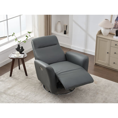 Fauteuil inclinable pivotant et électrique, fauteuil à bascule, chaise de chambre d'enfant avec bouton électrique pour salon et chambre à coucher