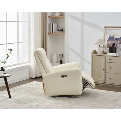 Fauteuil inclinable pivotant et électrique, fauteuil à bascule, chaise de chambre d'enfant avec bouton électrique pour salon et chambre à coucher