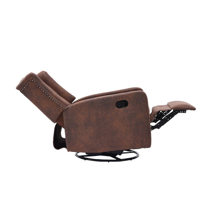 Fauteuil inclinable pivotant à bascule avec rotation à 360°, inclinaison réglable et design ergonomique