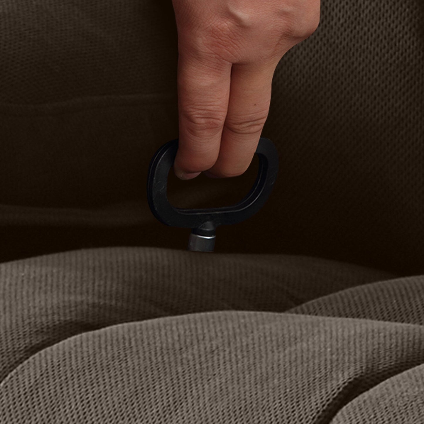 Fauteuil inclinable de massage pivotant en velours avec chauffage et port USB