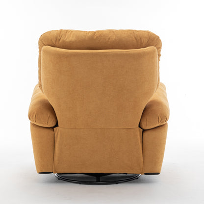 Fauteuil inclinable pivotant avec rembourrage en polaire synthétique douce, confort généreux, fonction planeur, poche latérale, dossier réglable